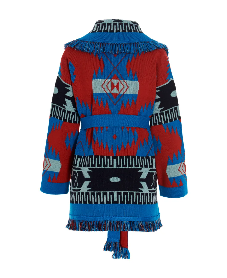Icon Jacquard Belted Cardigan