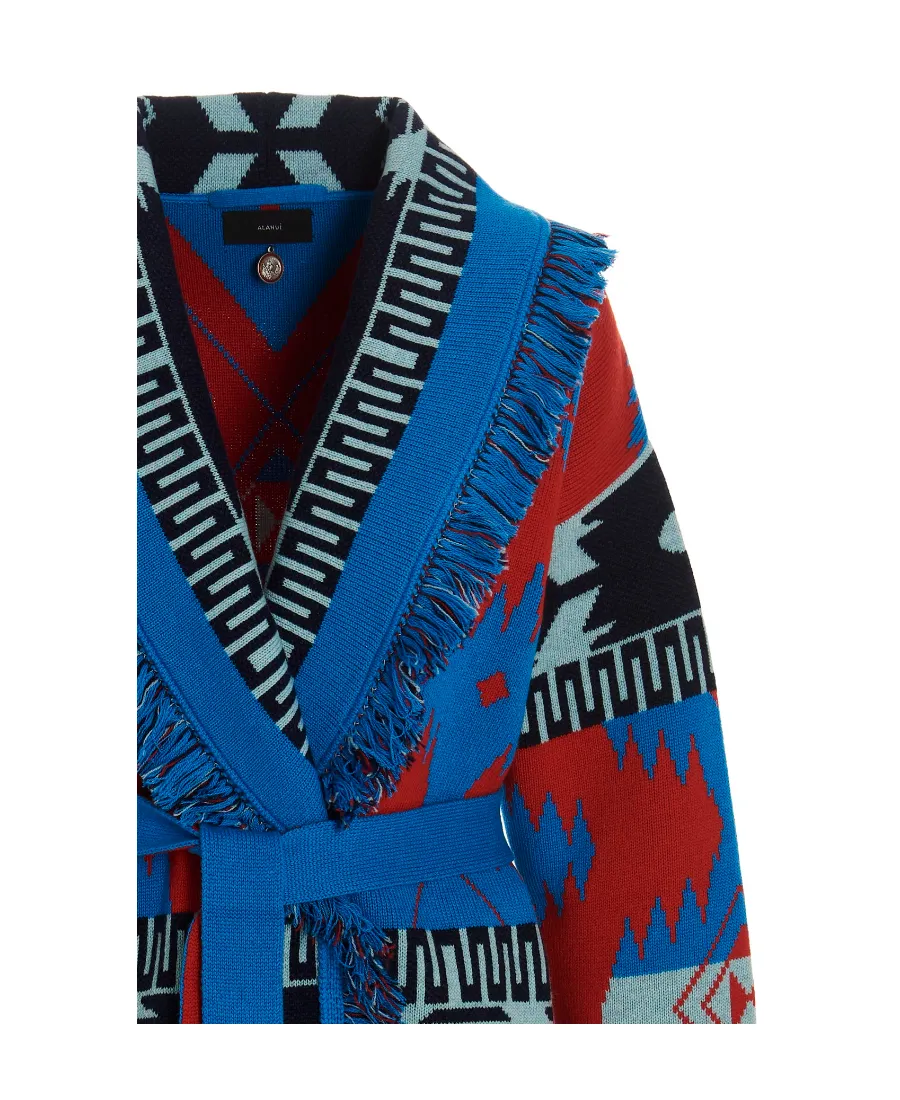 Icon Jacquard Belted Cardigan