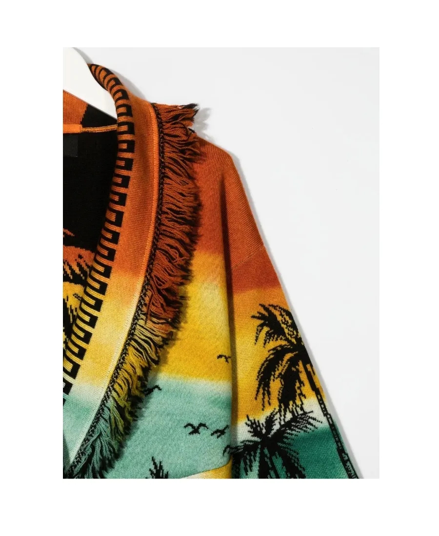 Palm Tree Printed Cardigan