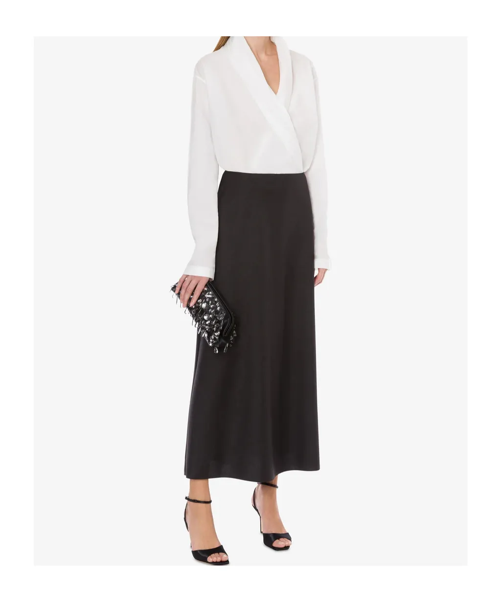 Crossed Cotton Poplin Shirt