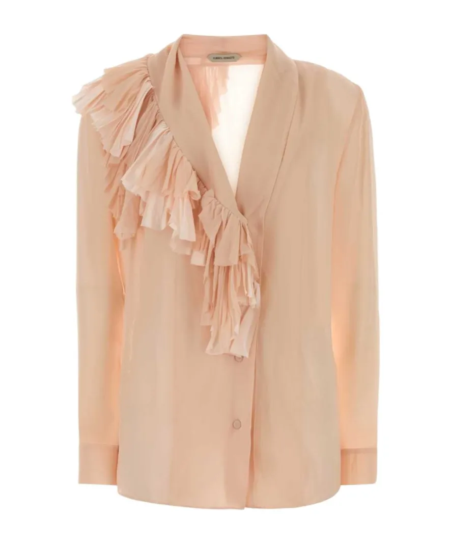 Ruffled Georgette Blouse