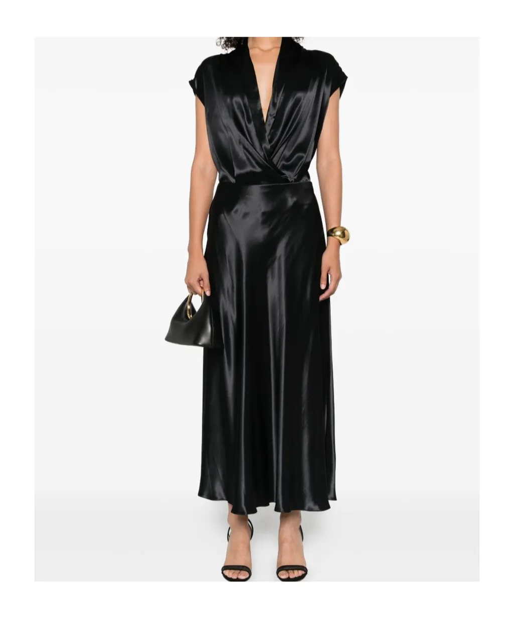 Satin-Effect Twist Blouse