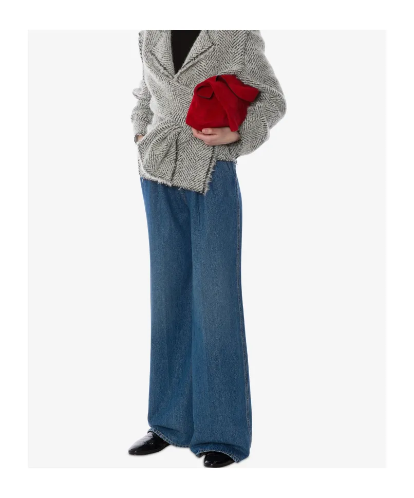 Wide Leg Denim Jeans