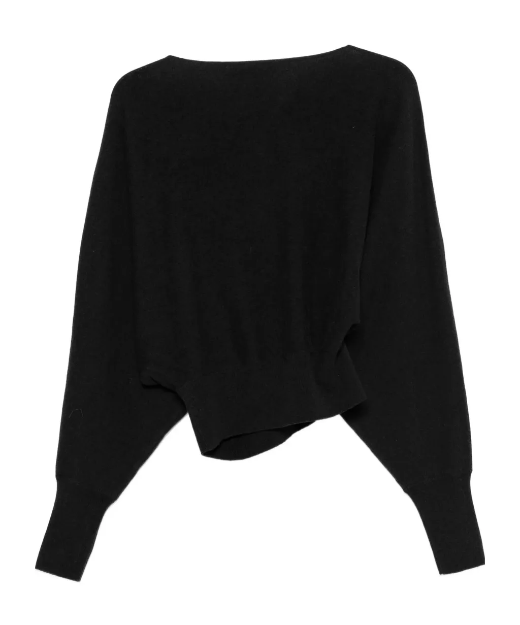 Batwing-Sleeve Sweater