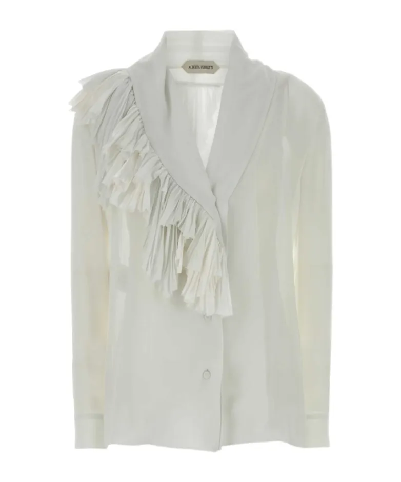 Ruffled Georgette Blouse