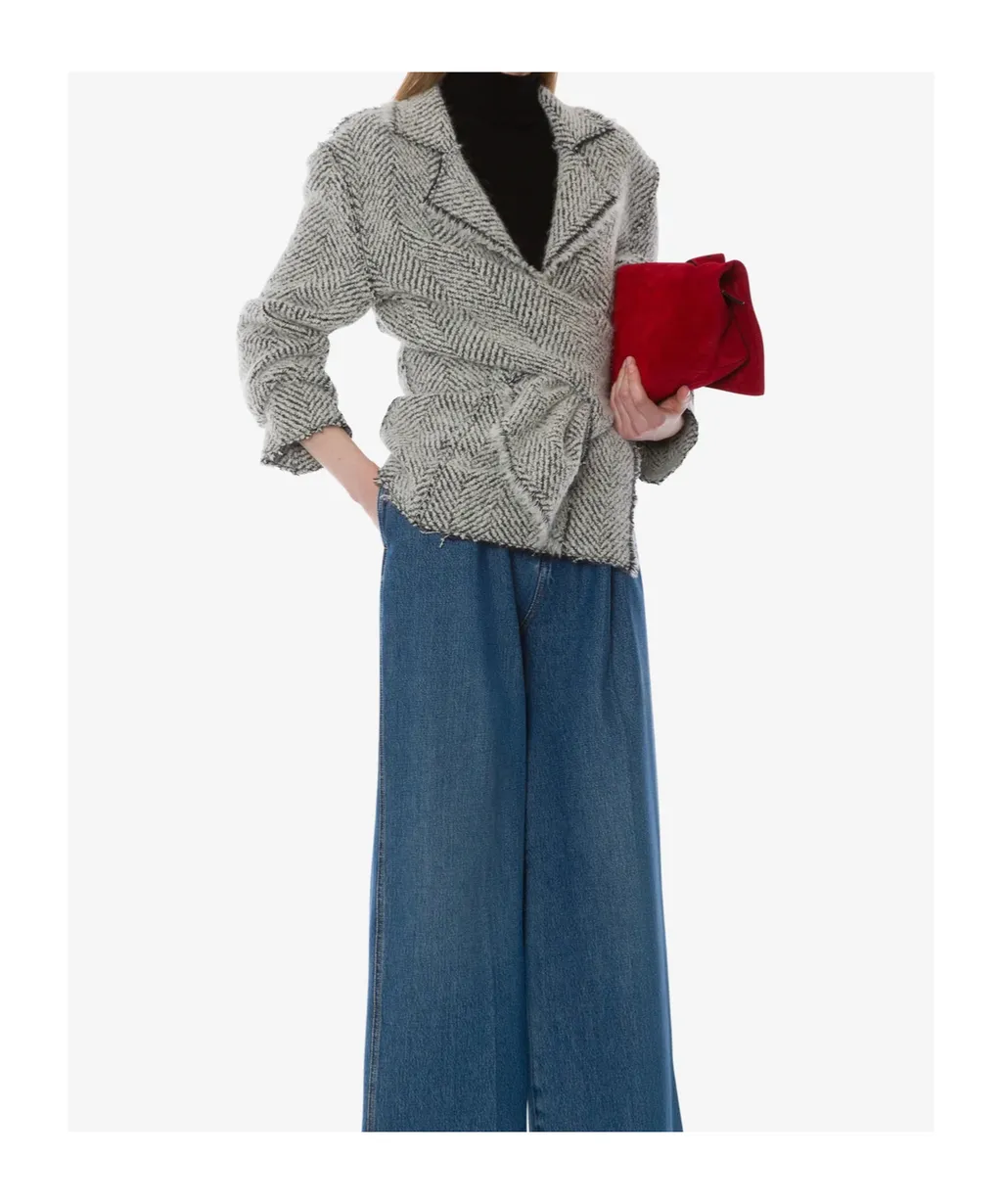 Herringbone Wrap Jacket