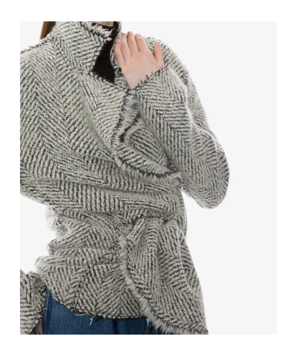 Herringbone Wrap Jacket