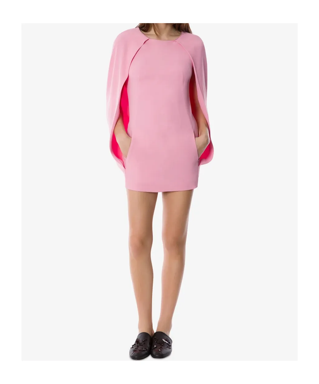 Stretch Cape Mini Dress