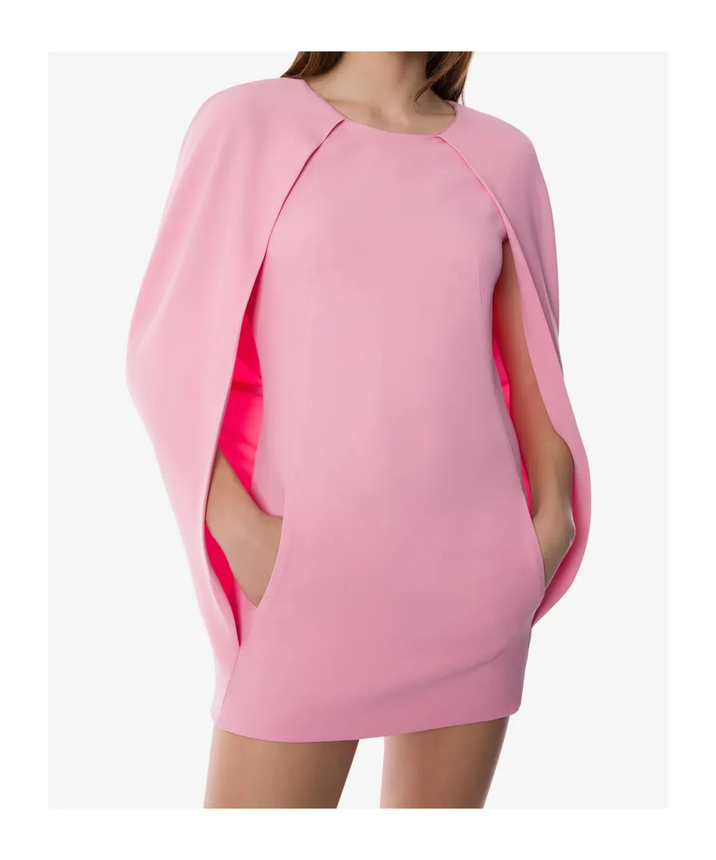 Stretch Cape Mini Dress