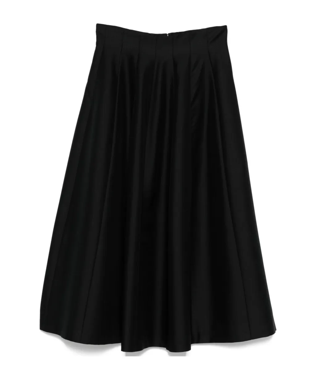 Pleated Midi Skirt