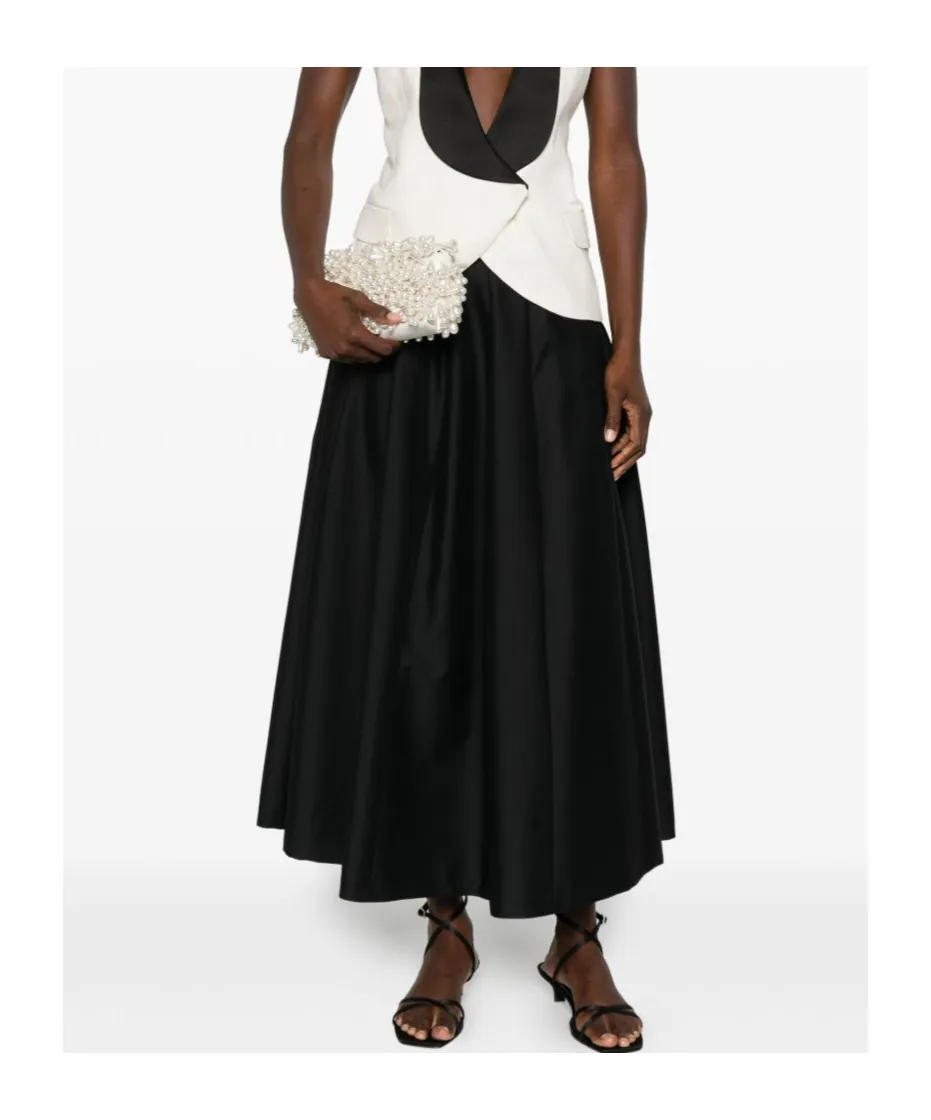 Pleated Midi Skirt