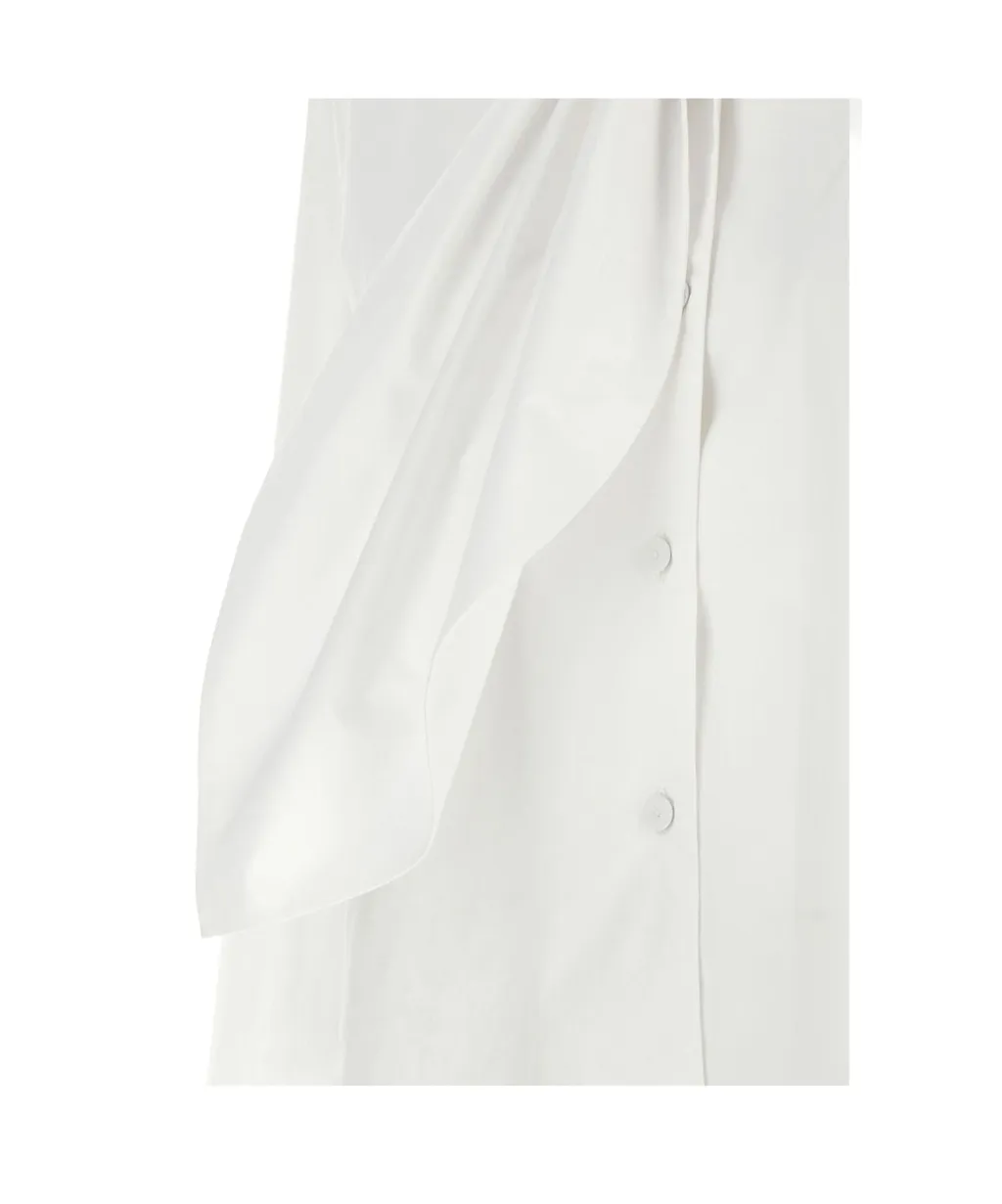 Knot Tie Detailed Poplin Shirt