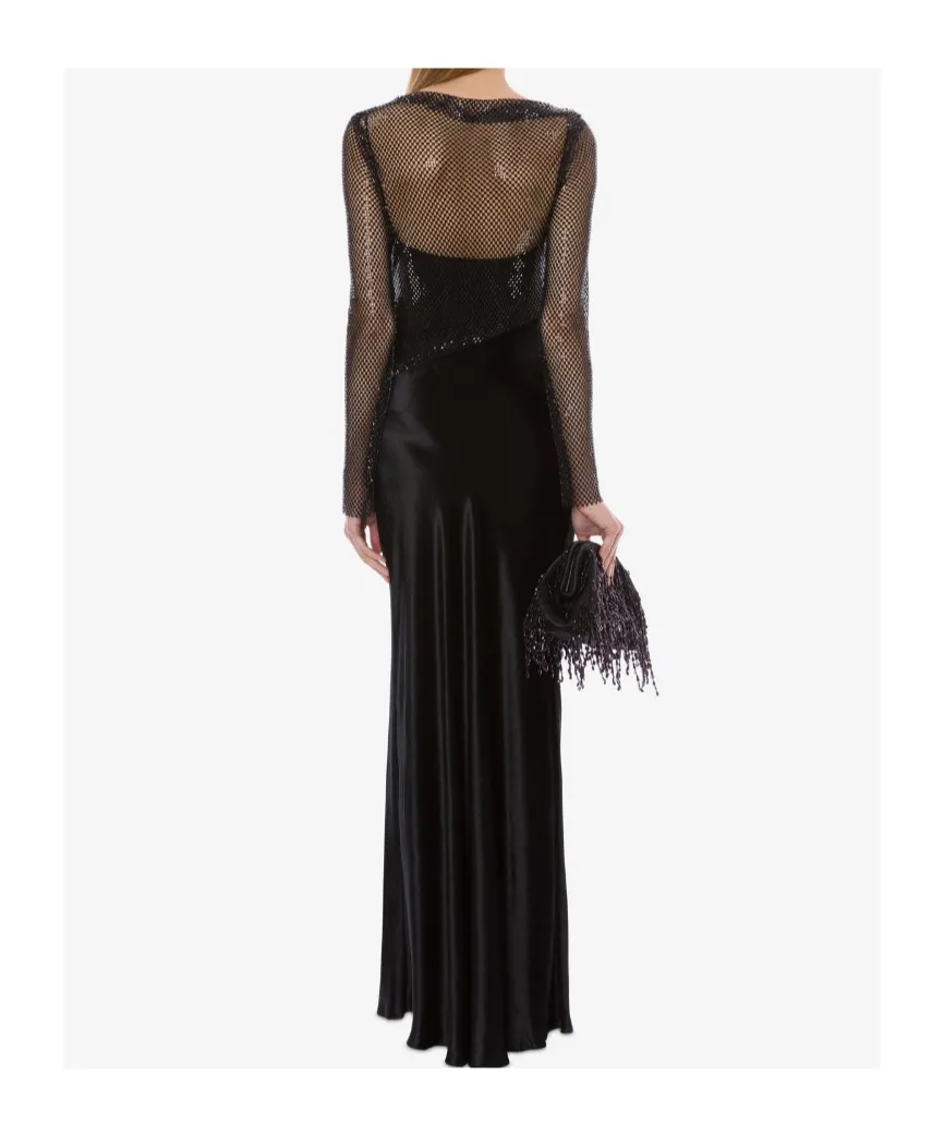 Sequin-Embellishment Maxi Dress
