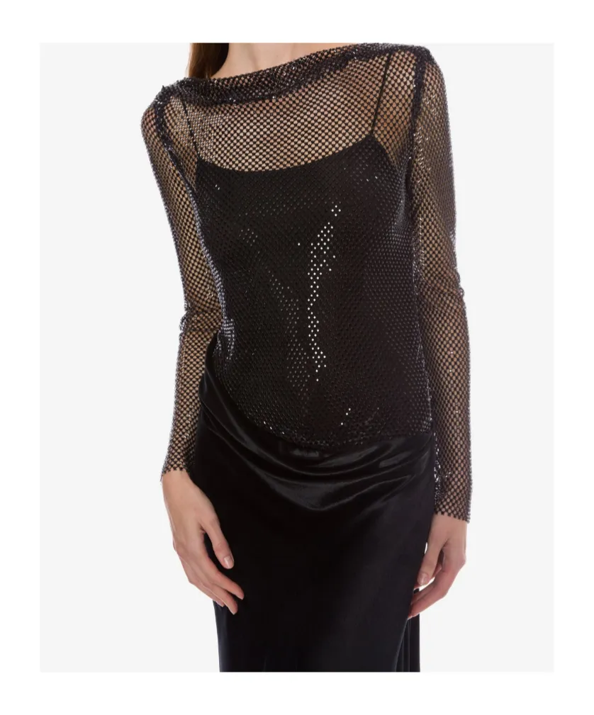 Sequin-Embellishment Maxi Dress