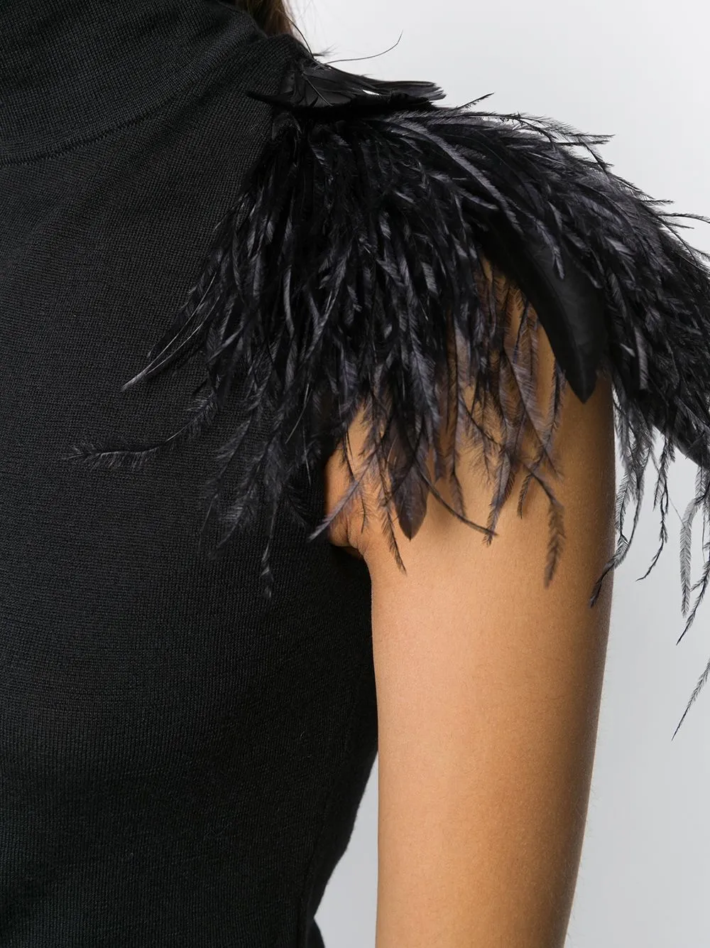 Feather-Piping Blouse
