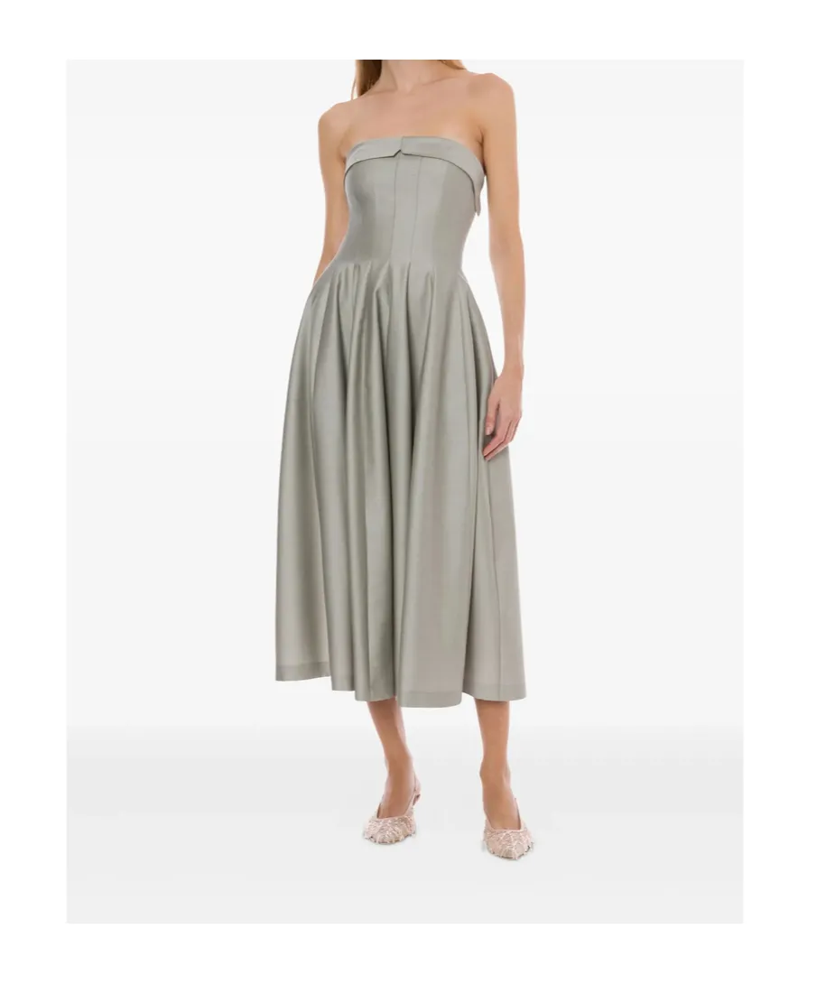 Off-Shoulder A-Line Skirt