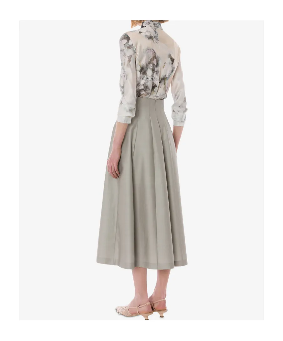 High Waist Midi Skirt