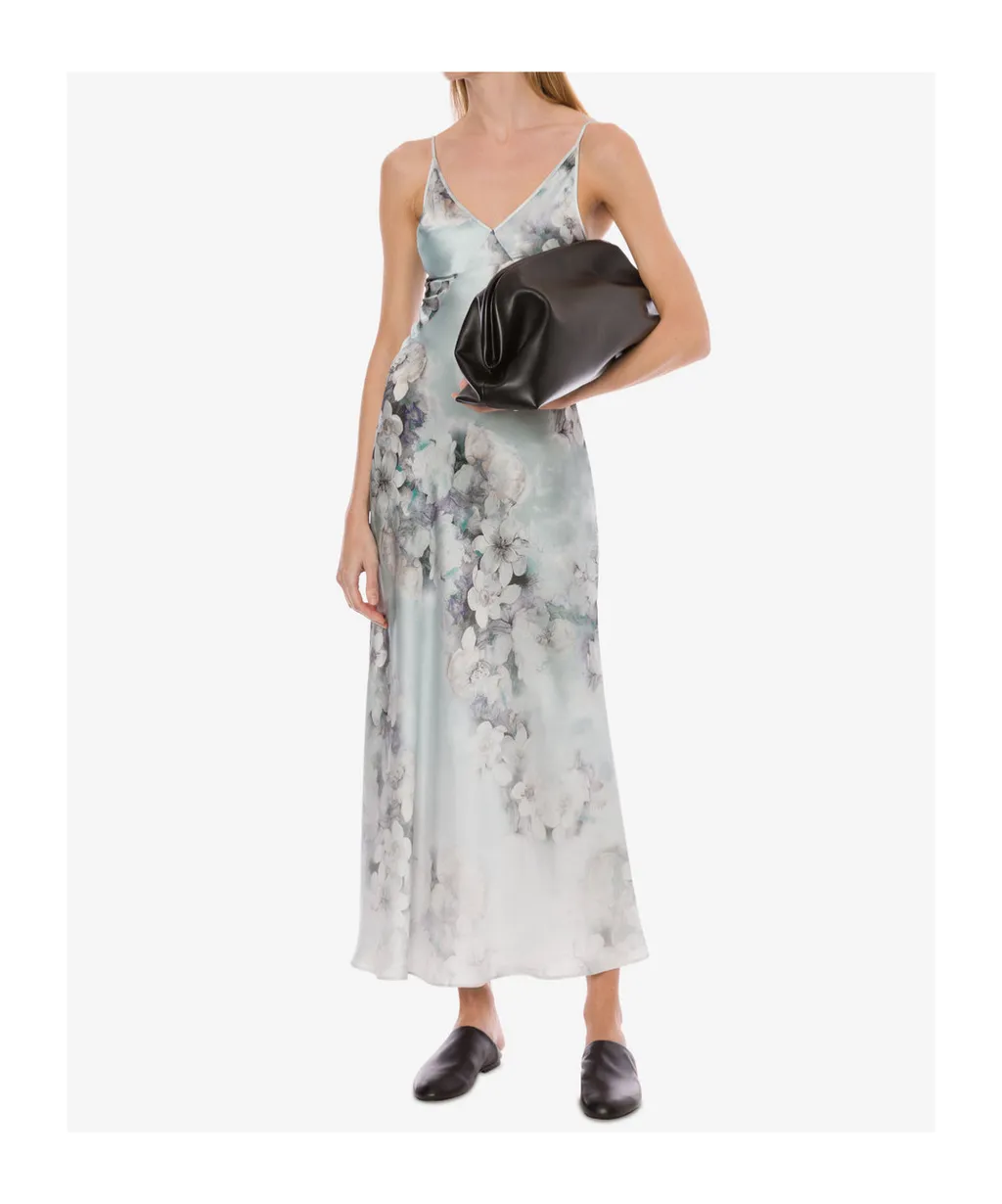 Degrade' Print Washed Satin Slip Dress