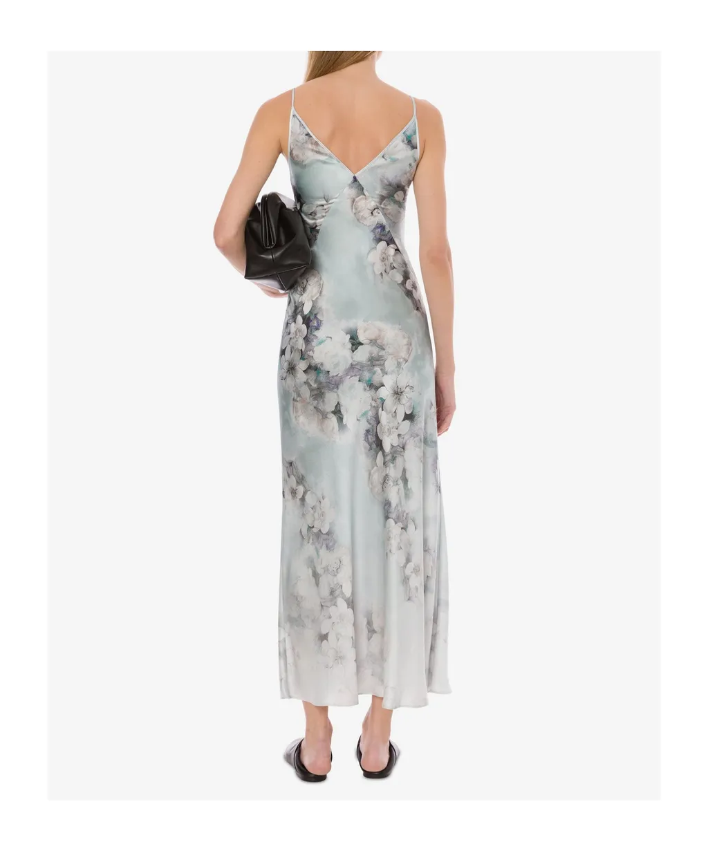 Degrade' Print Washed Satin Slip Dress