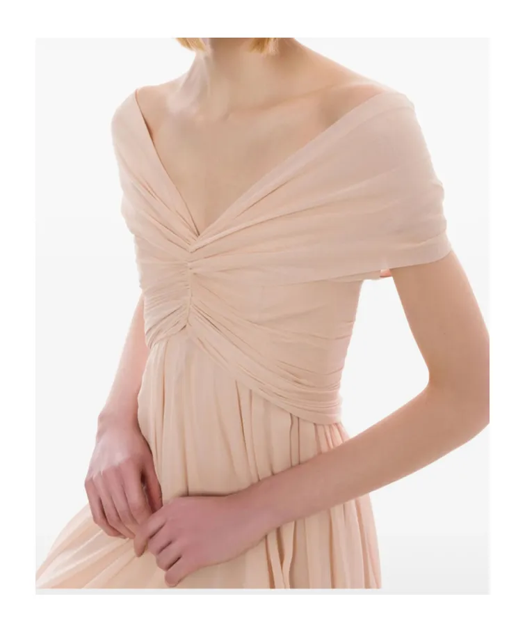 Pleated Detail Dress