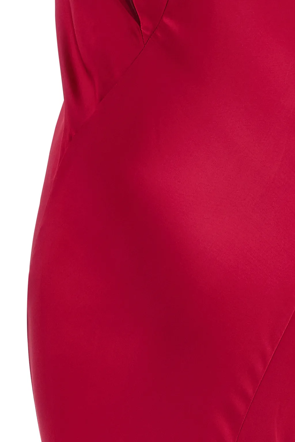Cowl-Neck Satin Long Dress