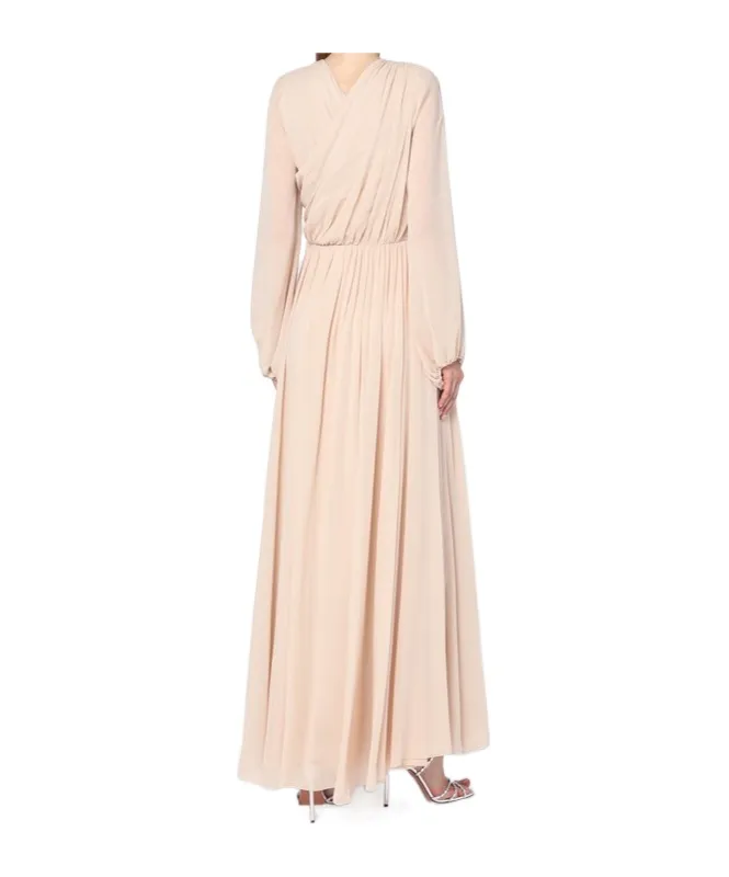 Draped Long Dress