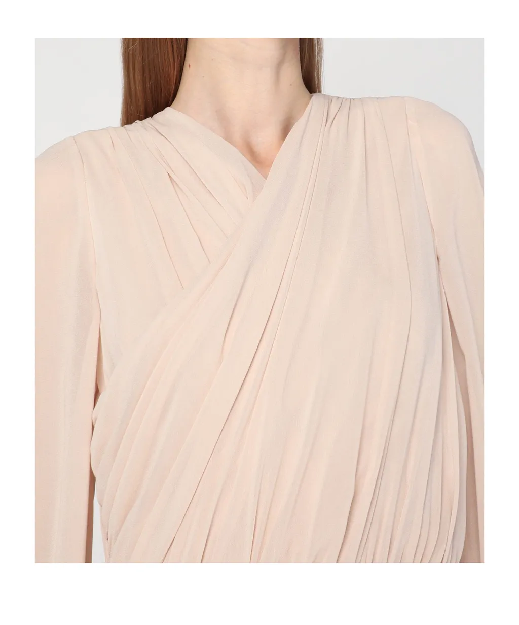 Draped Long Dress