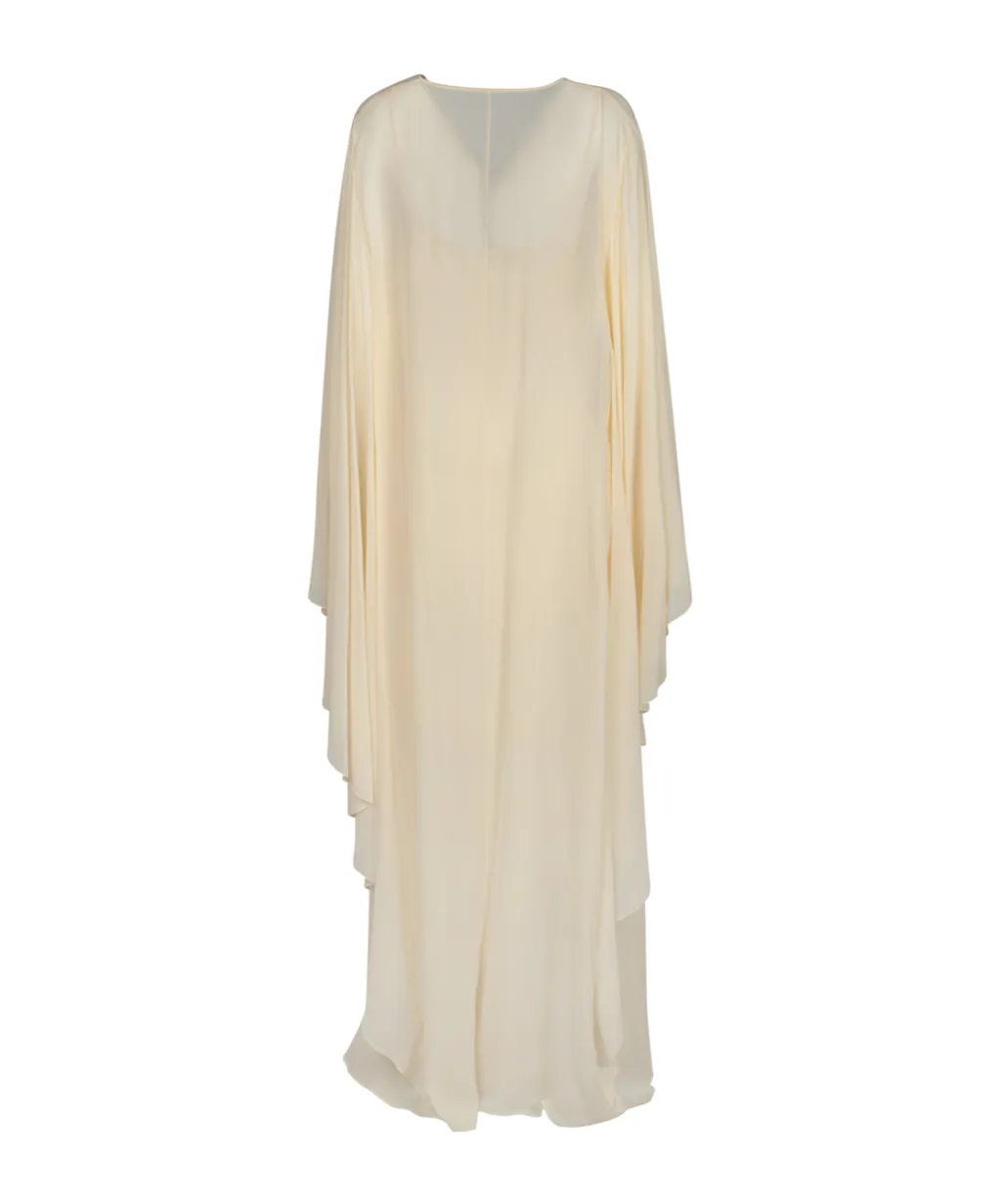 Kimono V-Neck Long Dress