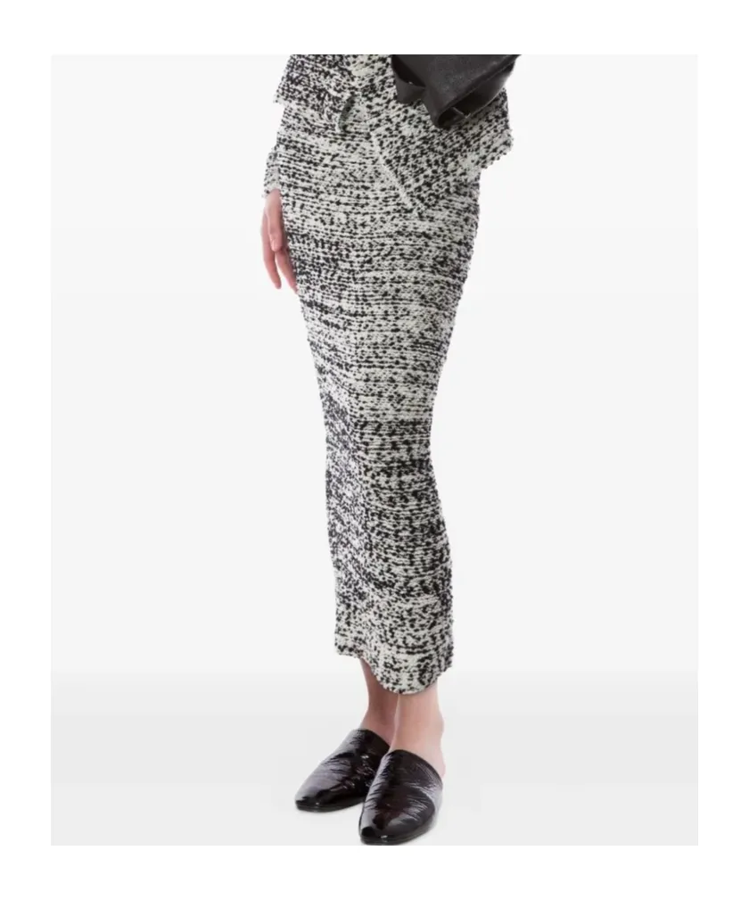 Textured Midi Skirt
