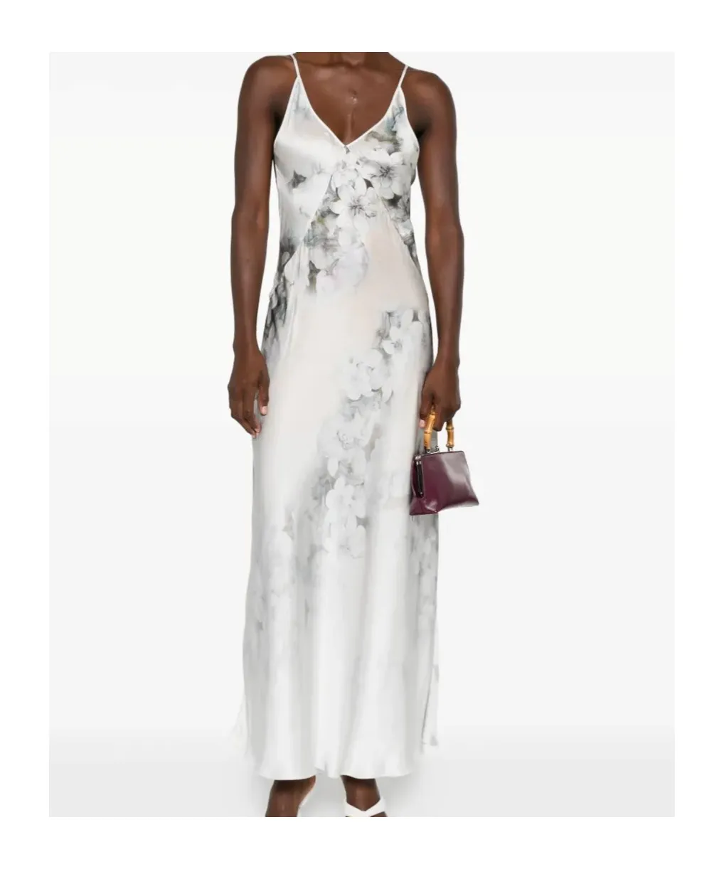 Floral-Print Slip Day Dress