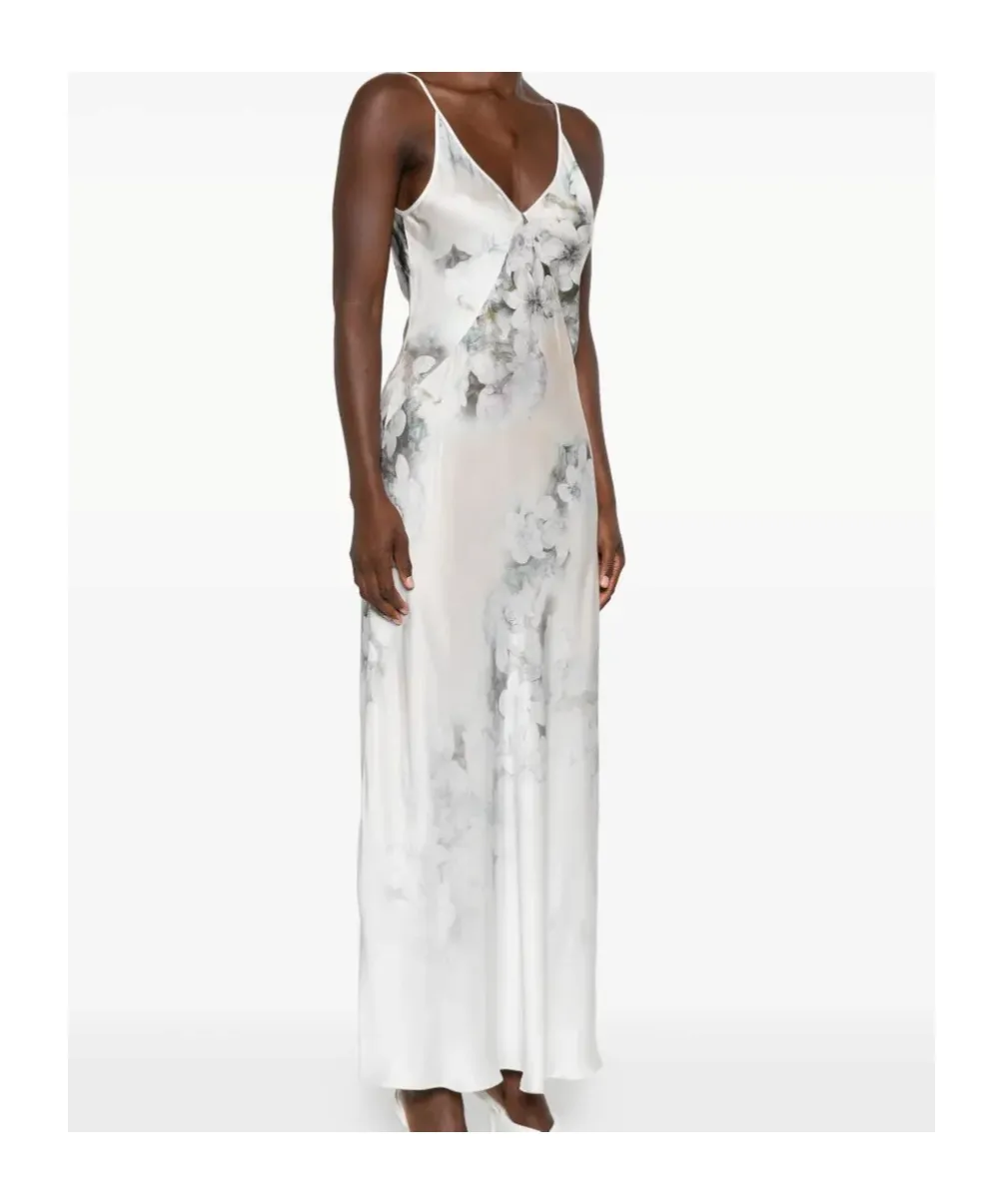 Floral-Print Slip Day Dress