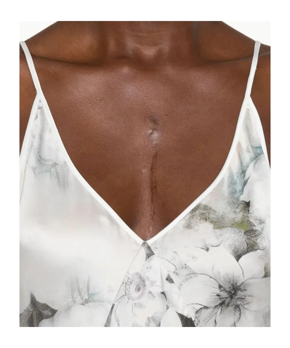 Floral-Print Slip Day Dress