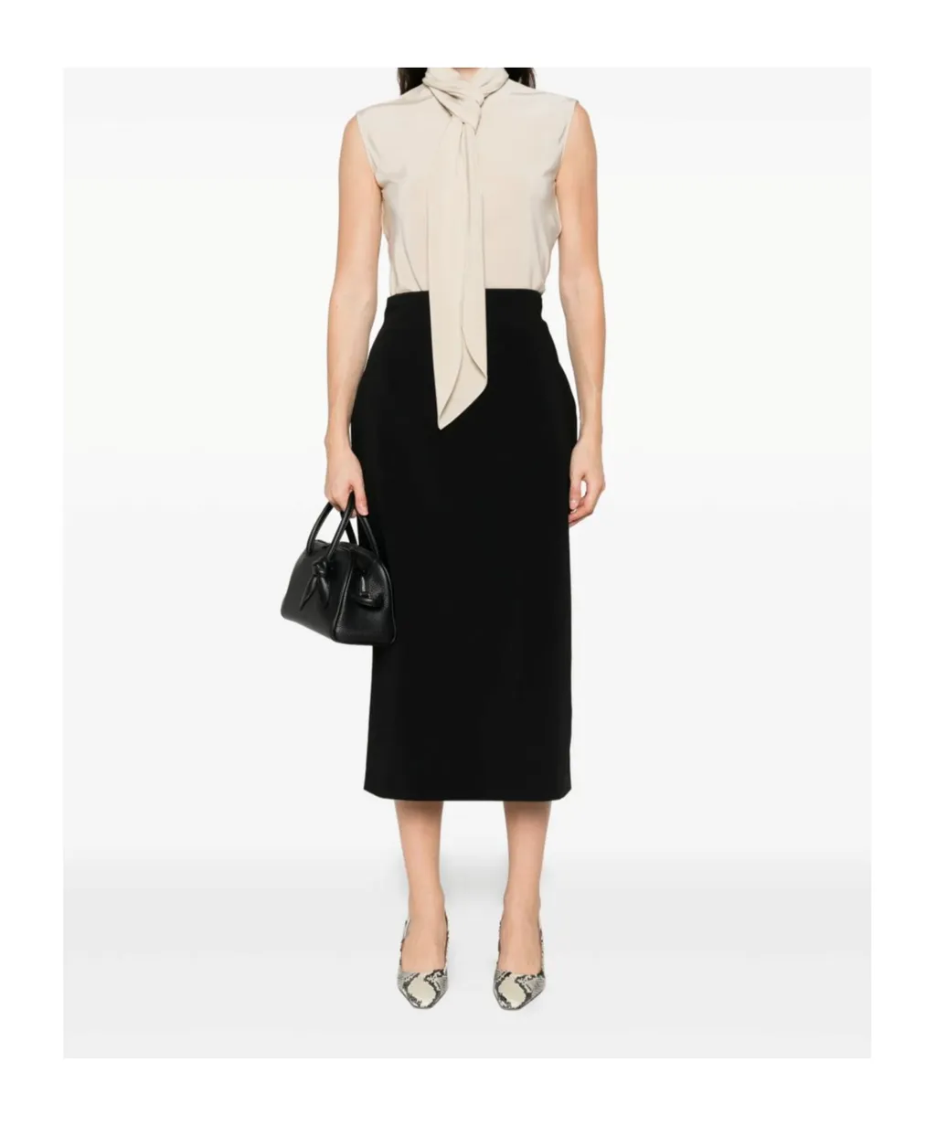Pencil Wool-Blend Skirt