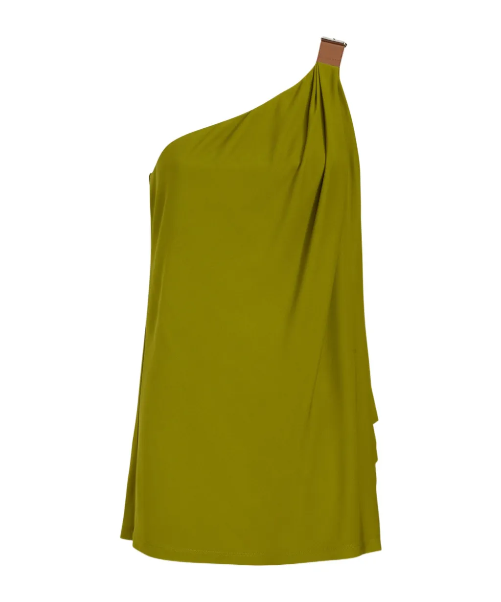 Buckled One-Shoulder Top