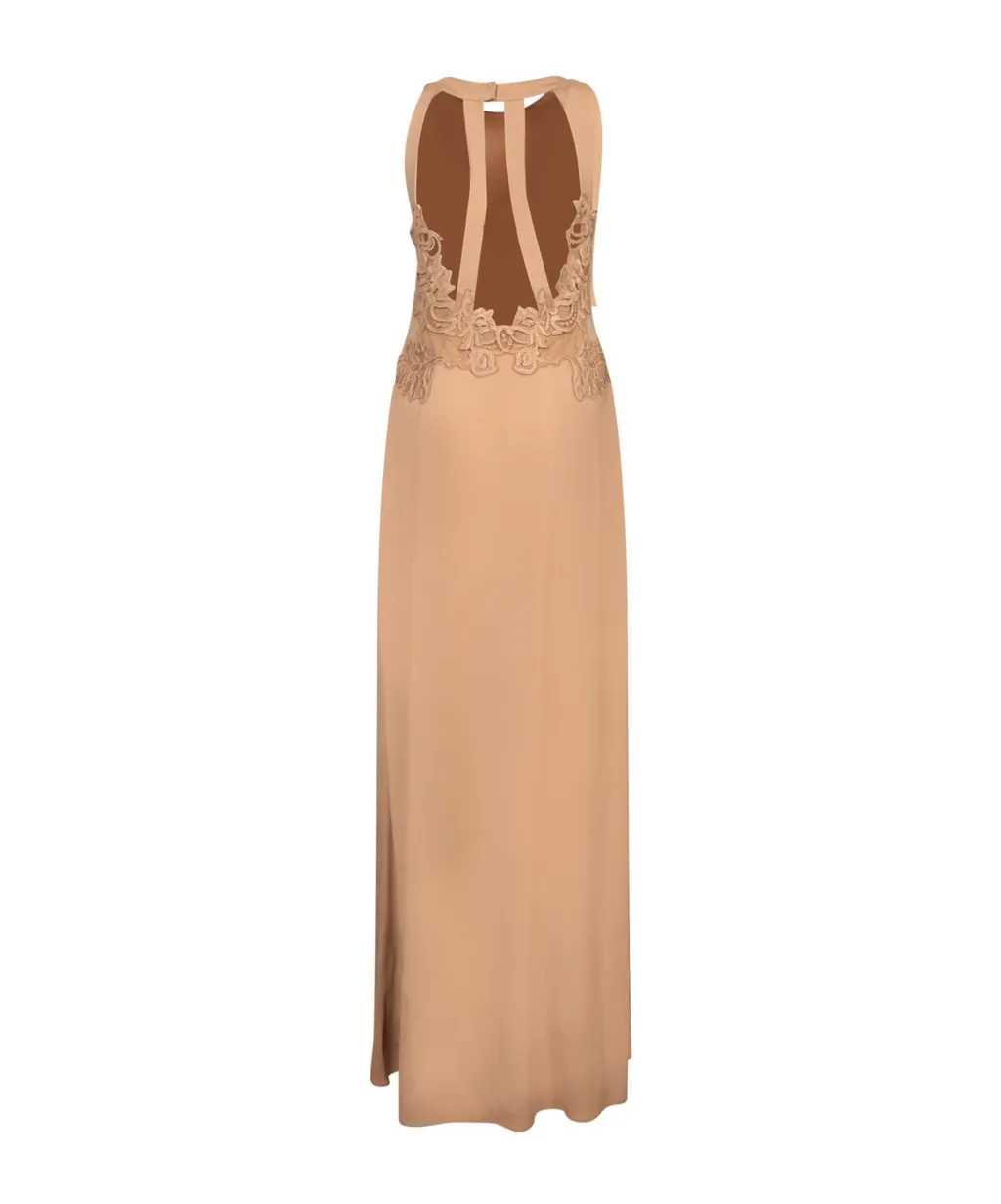 Tie Detailed Sleeveless Midi Dress