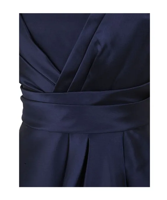 Mikado One-Shoulder Midi Dress