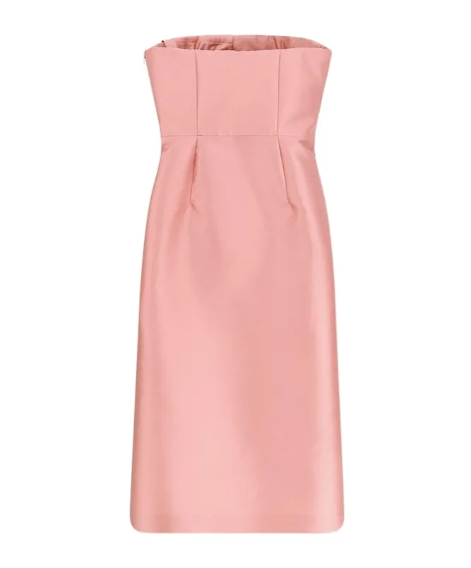 Mikado Cocktail Longuette Dress