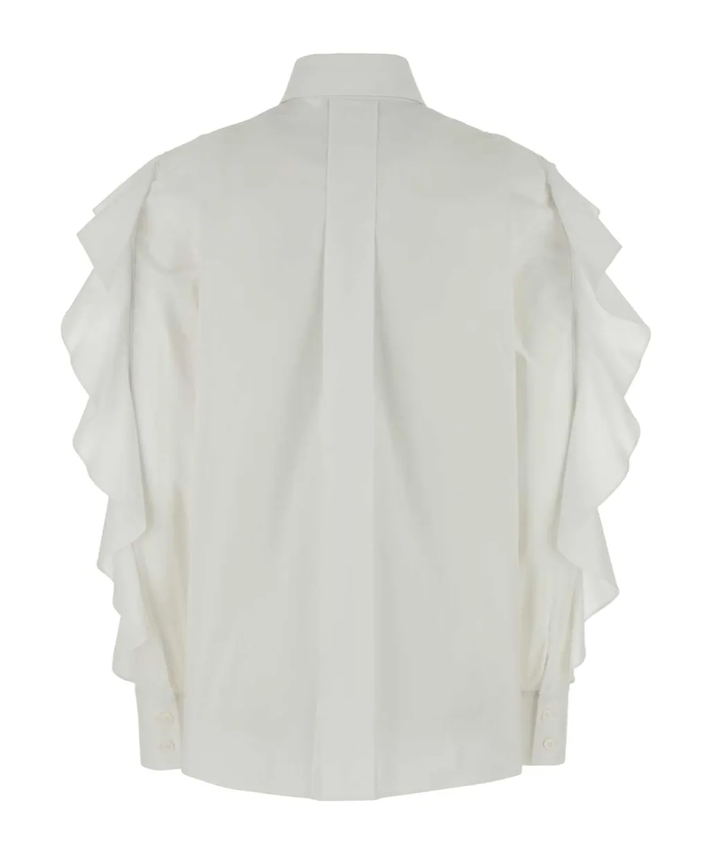 Ruffled Poplin Shirt