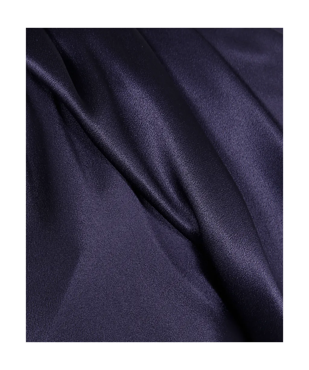 Open Back Satin Maxi Dress