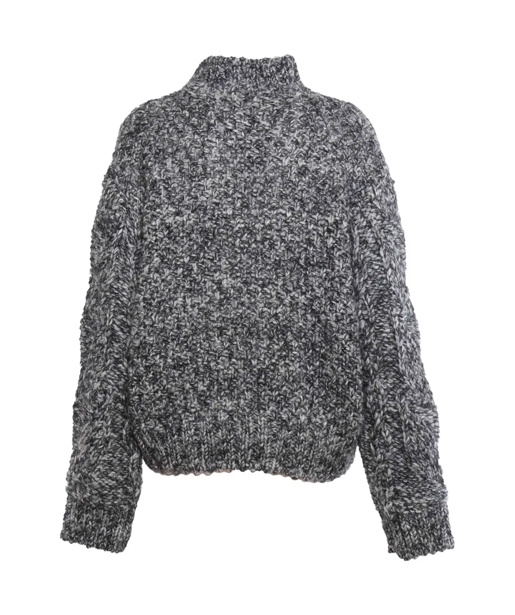 High-Neck Long-Sleeve Jumper