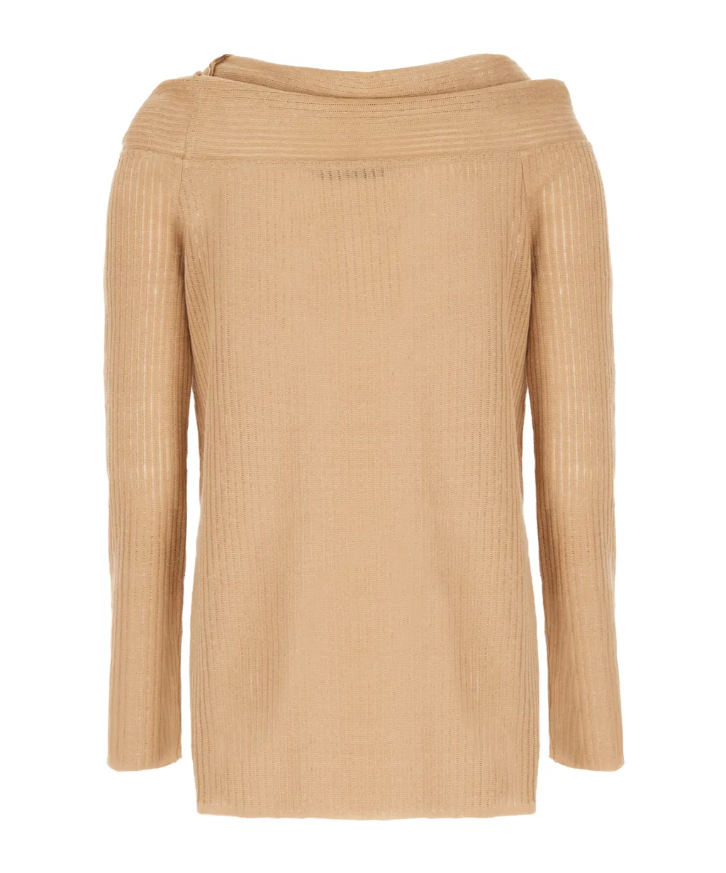 Boat Neck Raglan Sleeved Jumper
