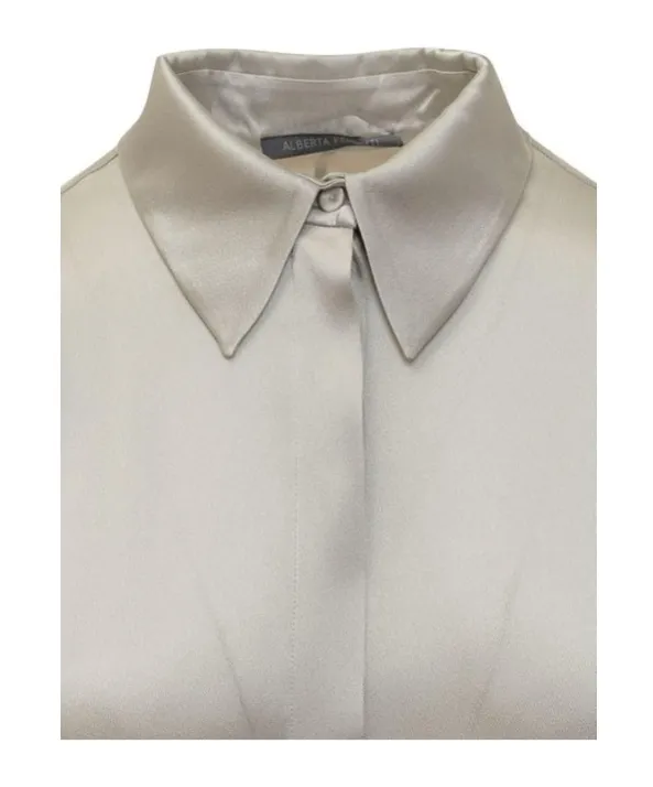 Long-Sleeved Draped Shirt