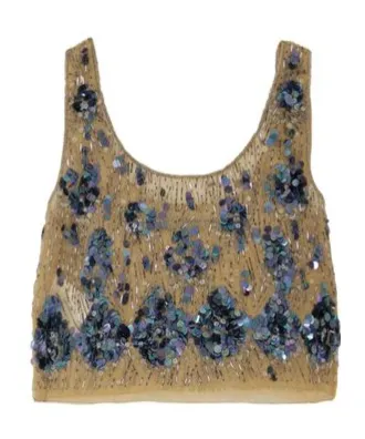 Embellished Cropped Top