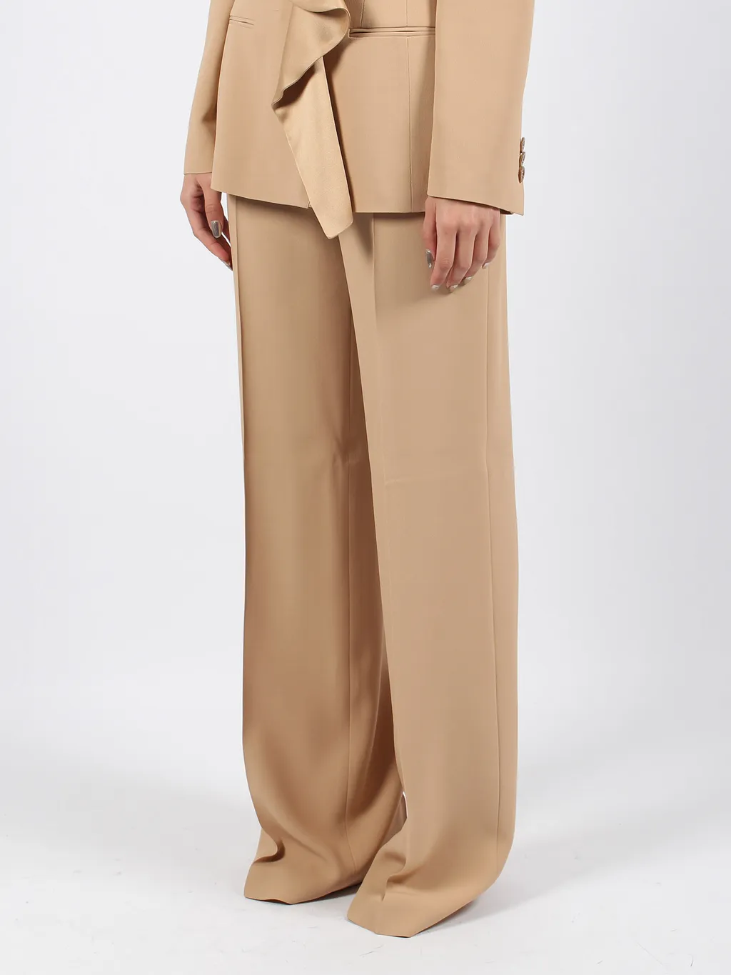High-Waist Wide-Leg Palazzo Trousers