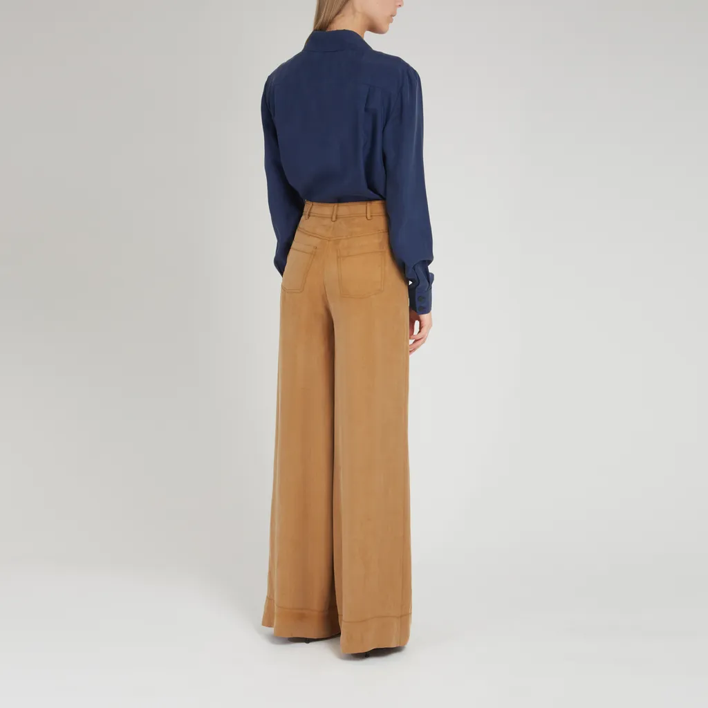 High-Low Hem Poplin Shirt