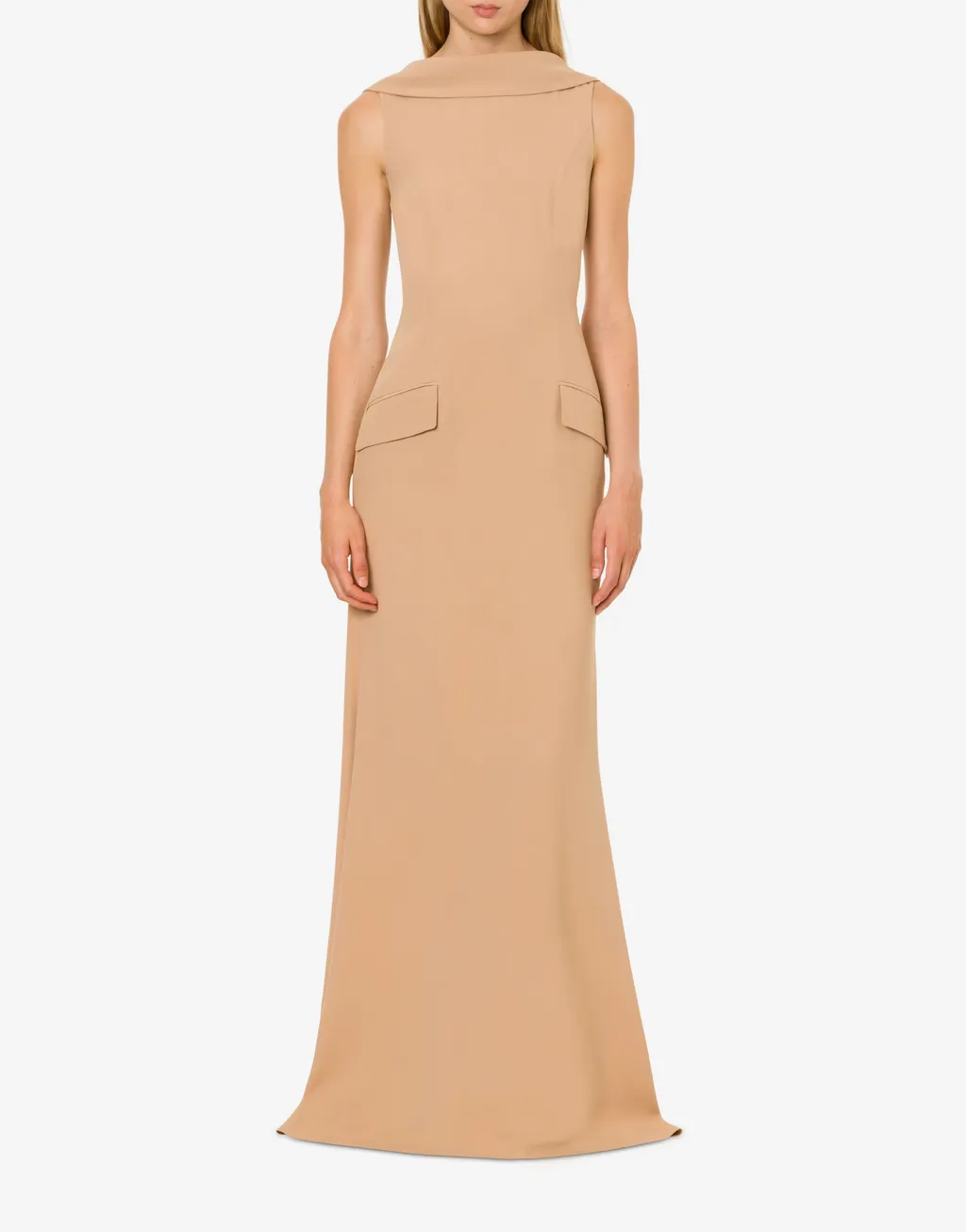 Low-Back Sleeveless Maxi Dress