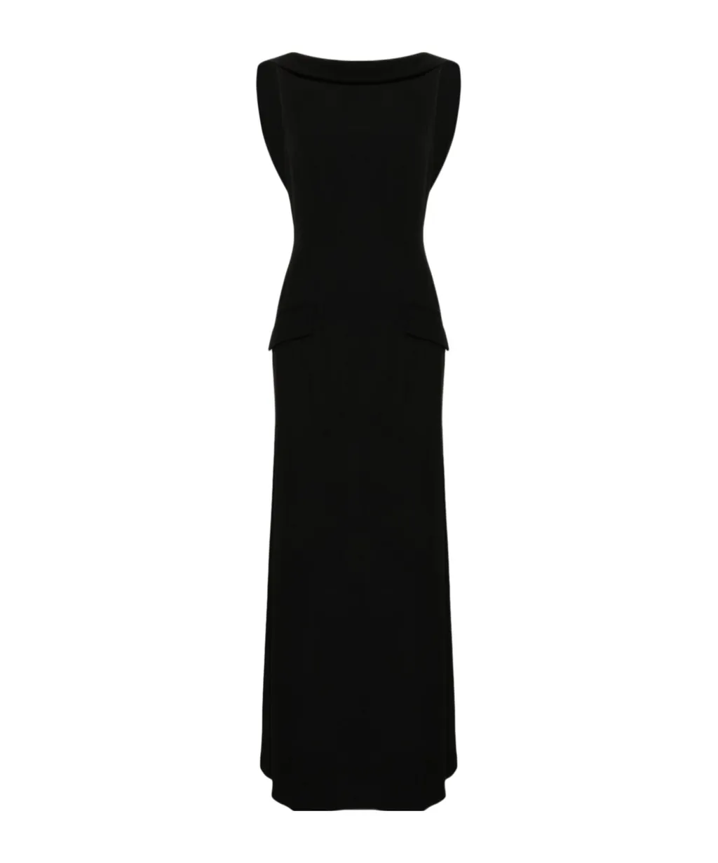Low-Back Sleeveless Maxi Dress