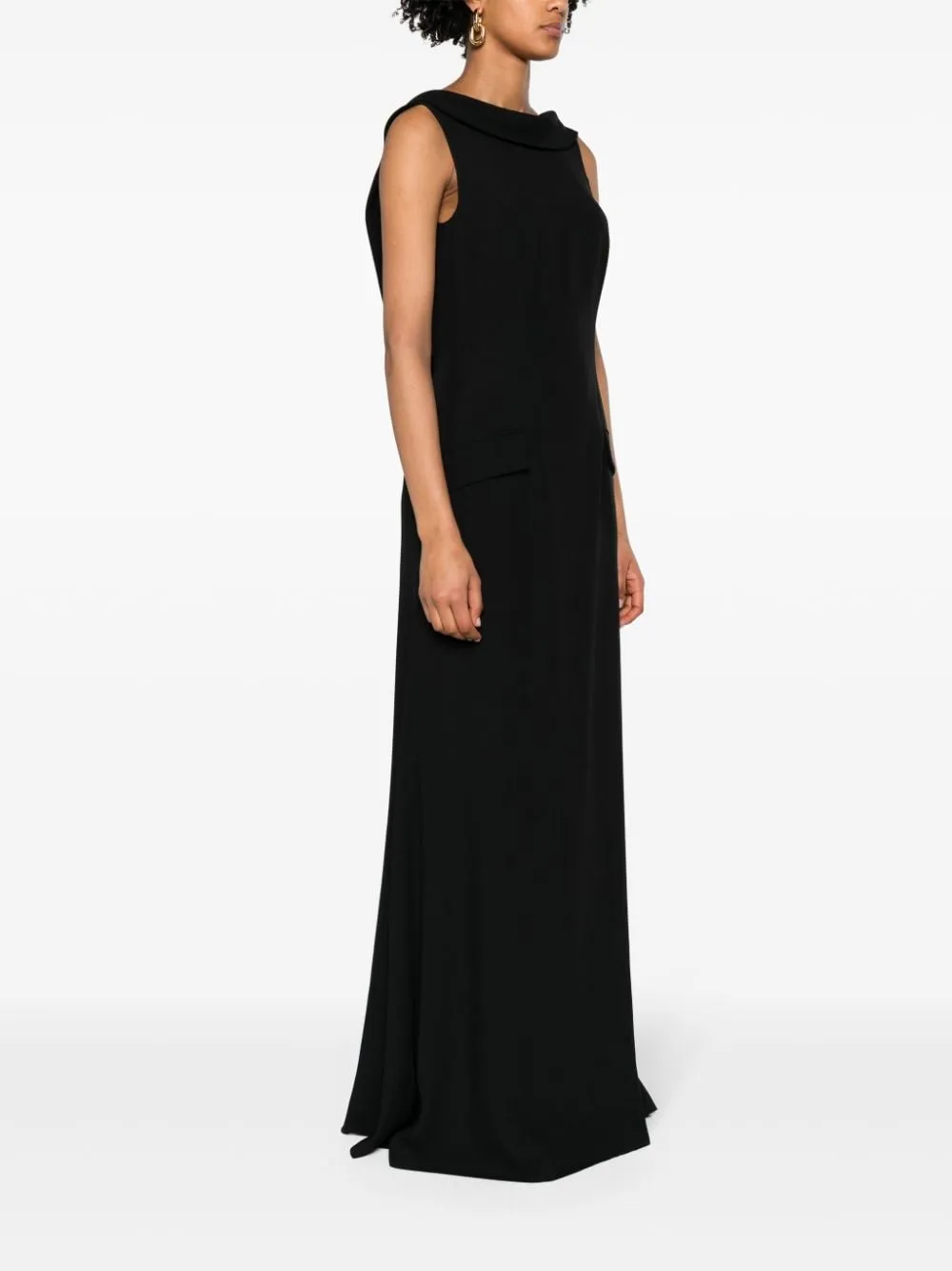 Low-Back Sleeveless Maxi Dress