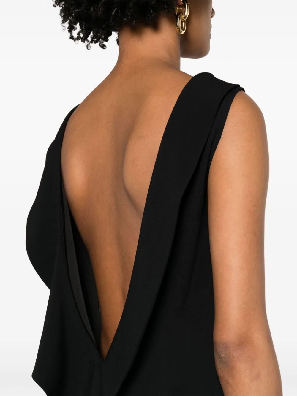 Low-Back Sleeveless Maxi Dress