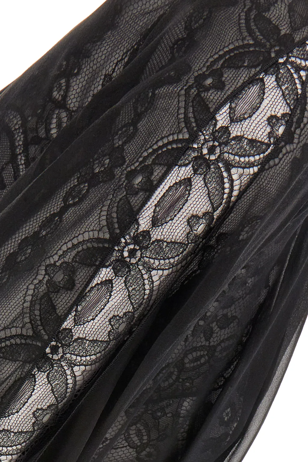 Lace Detailed Draped Blouse